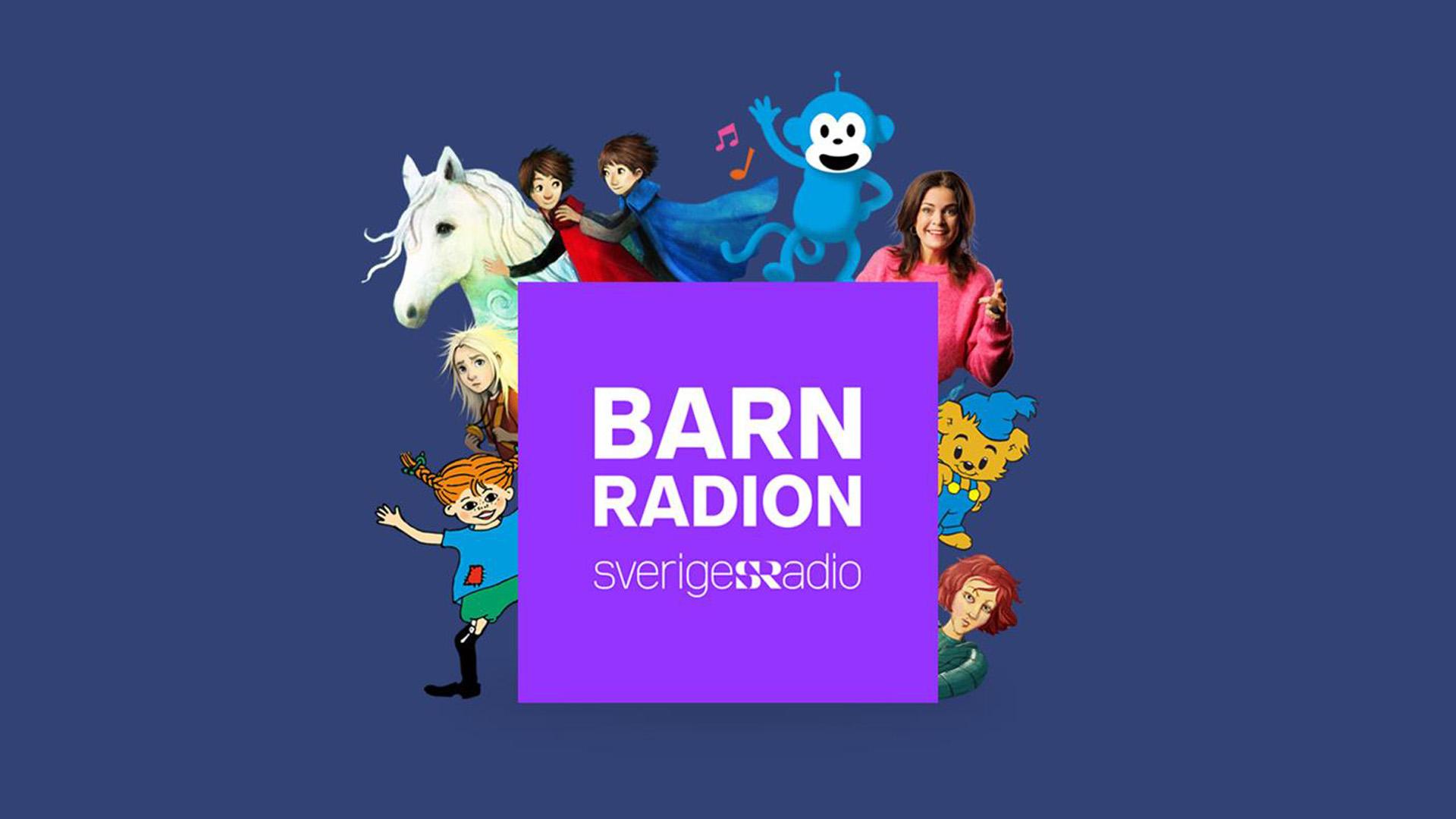 Kollage av olika sagofigurer bland annat Pippi Långstrump och Bamse.